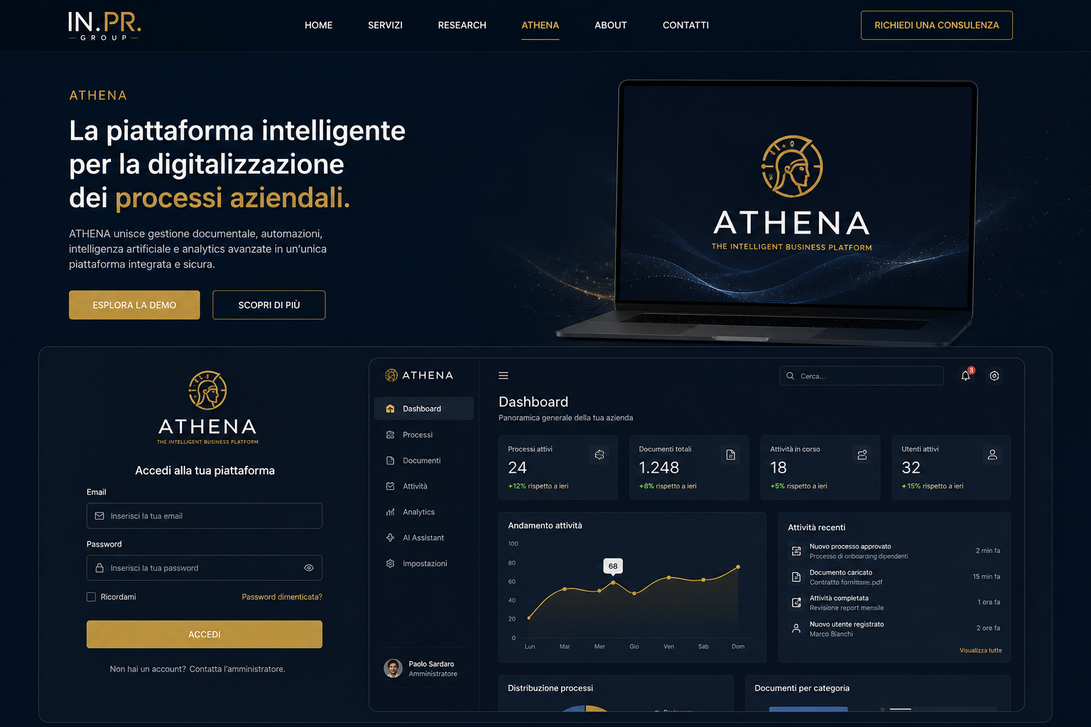 Anteprima della piattaforma ATHENA